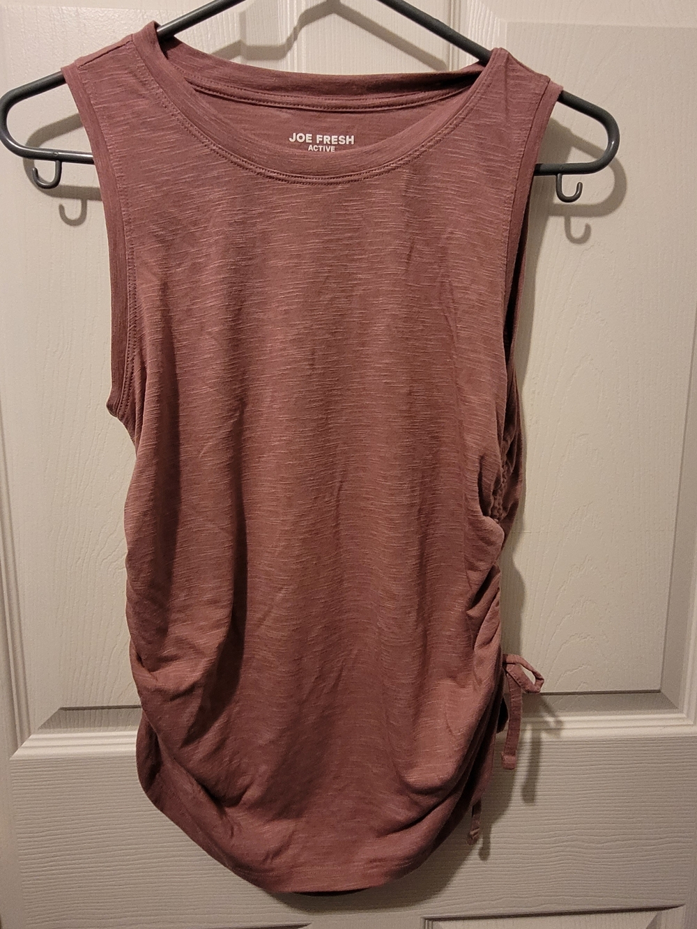 Joe Fresh Mauve Side-Drawstring Tank Top